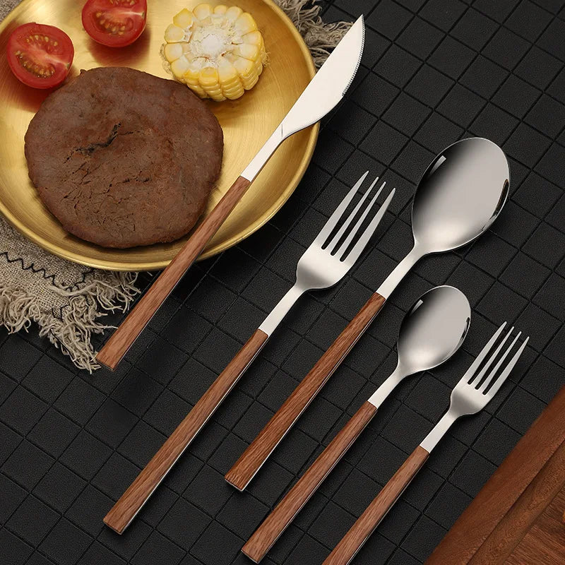 16pcs Stainless Steel Imitation Silverware Set