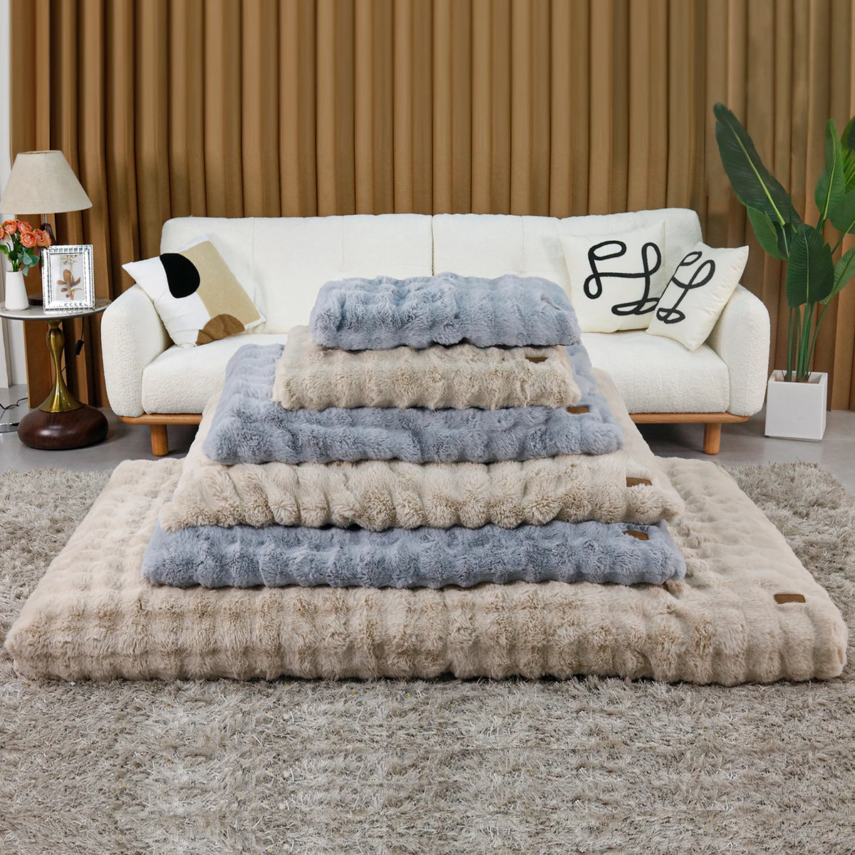 Fluffy Dog Crate Bed