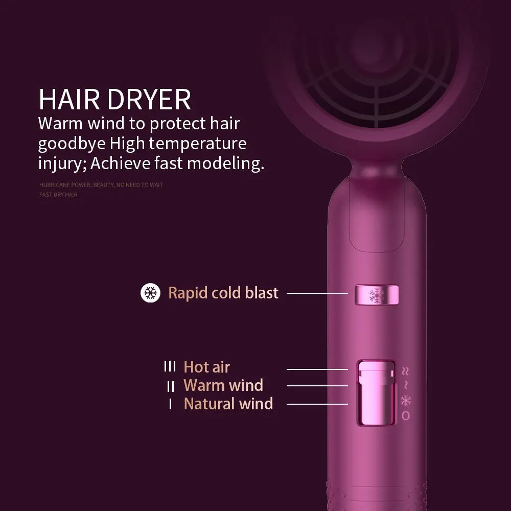 Portable Ionic Hair Dryer with Diffuser
