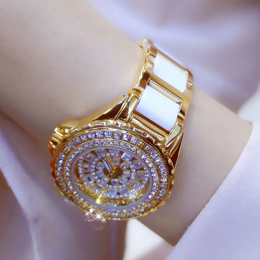 Luxury Brand Women Full Diamond Watches