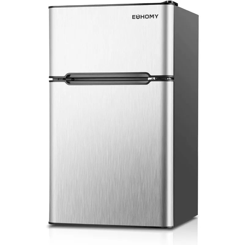 Compact 2-Door Mini Fridge
