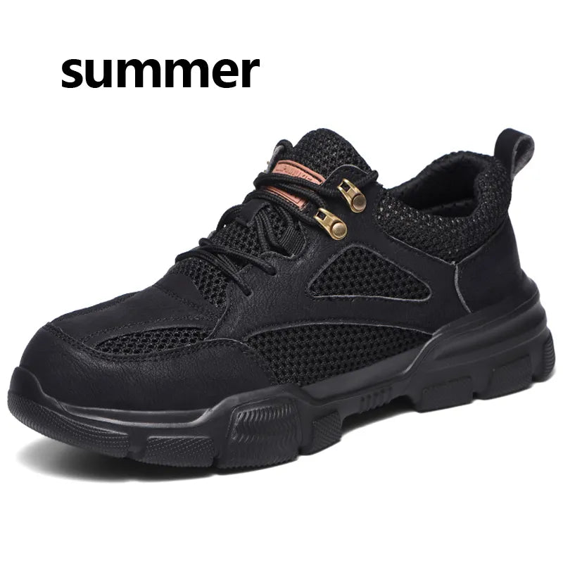 Men Safety Anti-smash Anti-stab Work Boots