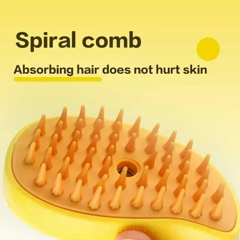 3 in 1 Electric Spray Dog Steamer Brush