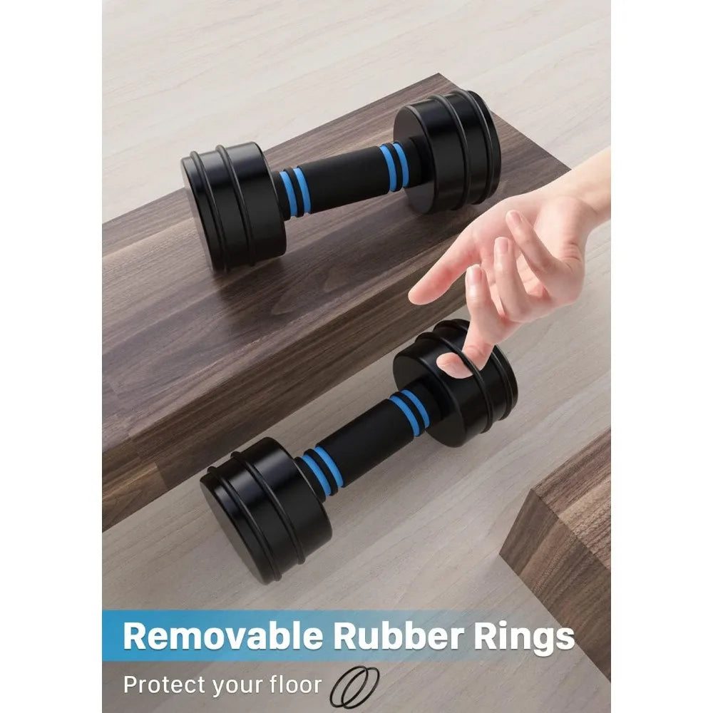 Adjustable Black Coated Weight Set