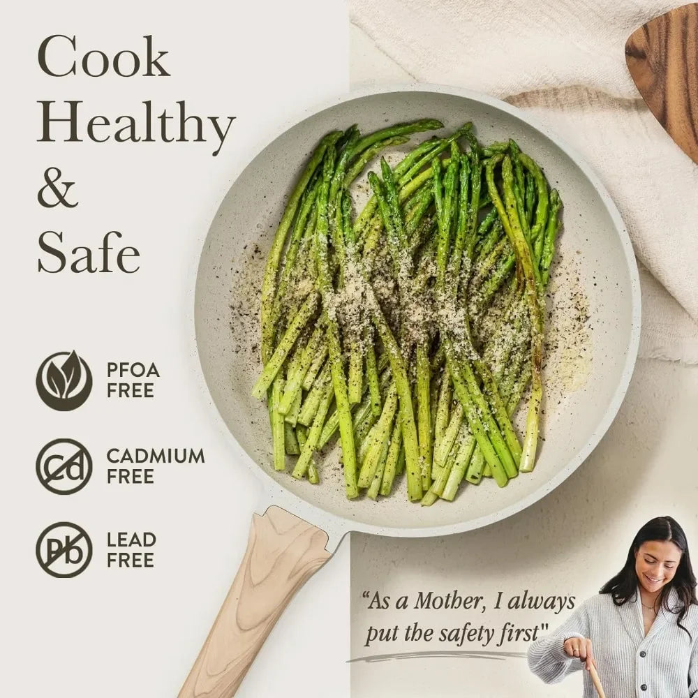 10 Pcs Nonstick Pots and Pans Set