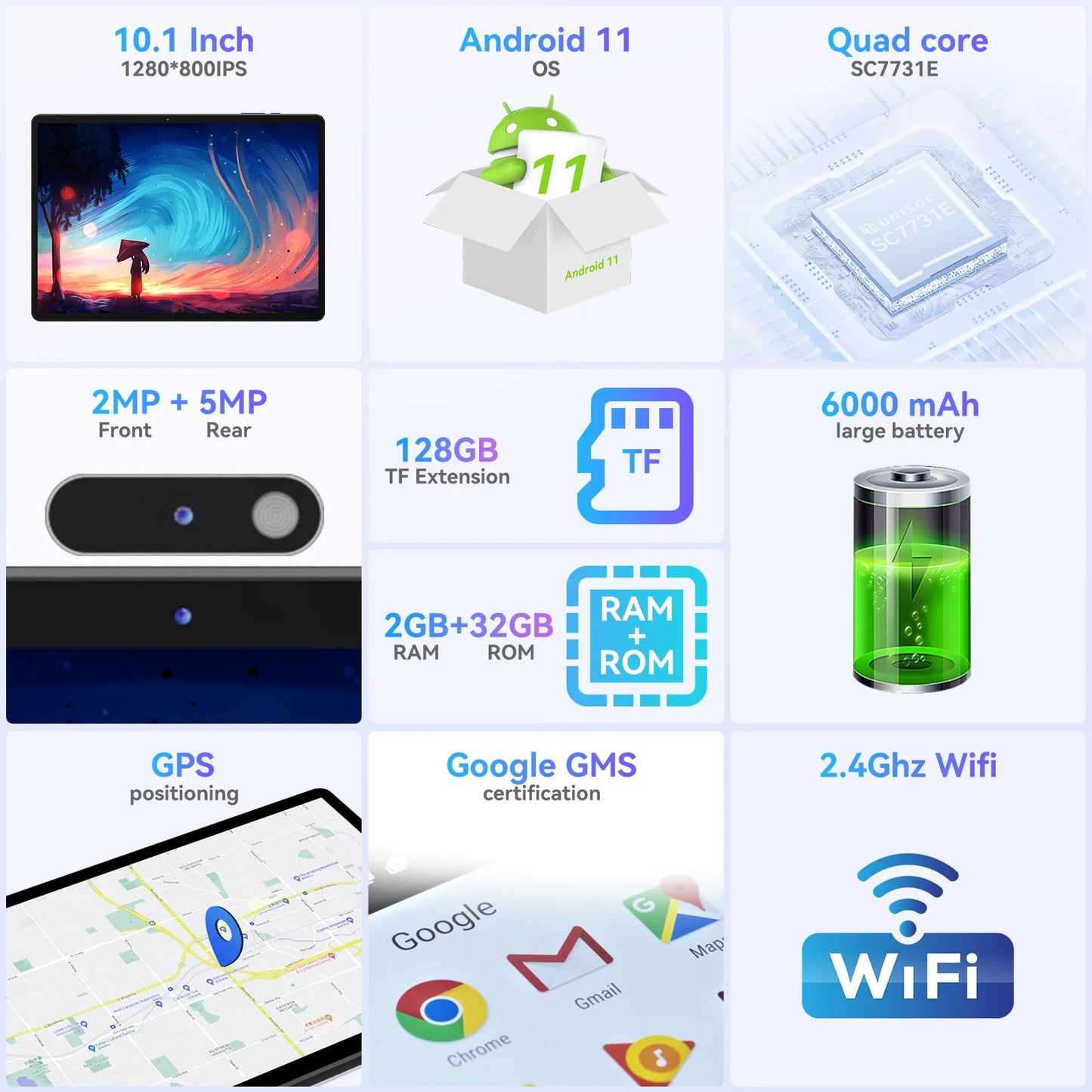 6000mAh Portable Tablets