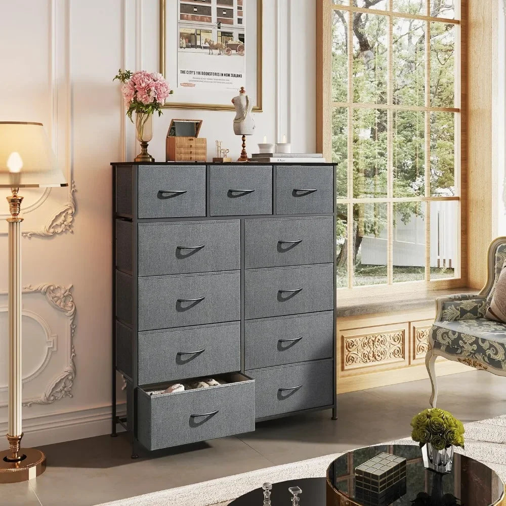 Dark Grey 11-Drawer Dresse