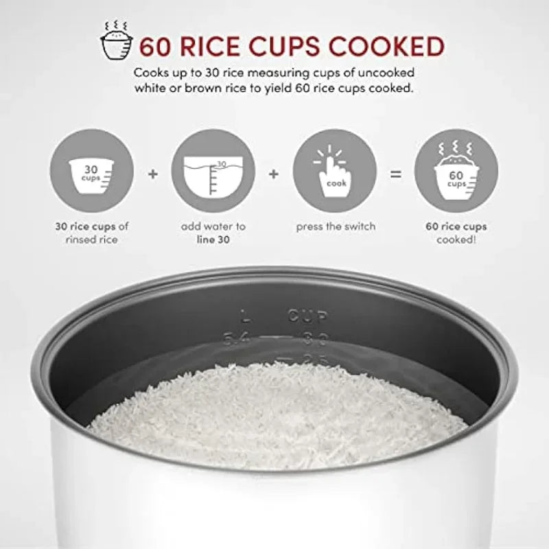 30-Cup UNCOOKED Commercial Rice Cooker