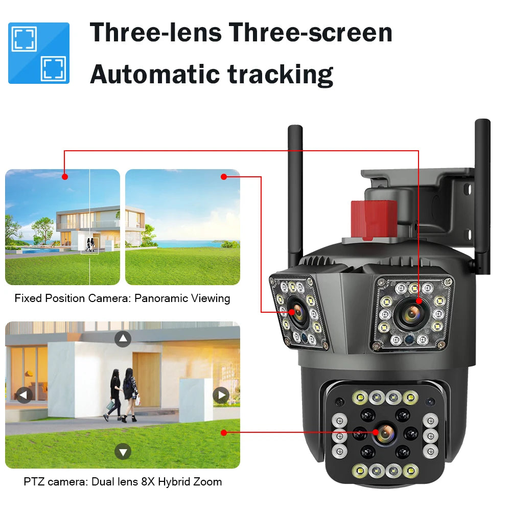 HD 8MP PTZ WiFi 4K Camera