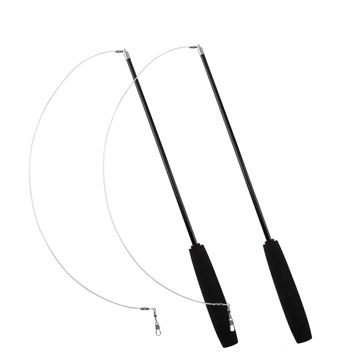 Cat Teaser Wands Three-section Telescopic Fishing Pole Toys