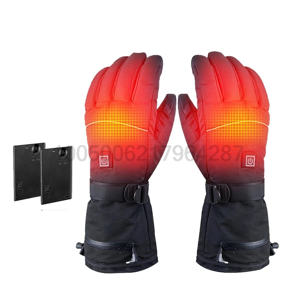 Heated Waterproof Gloves with Battery Case