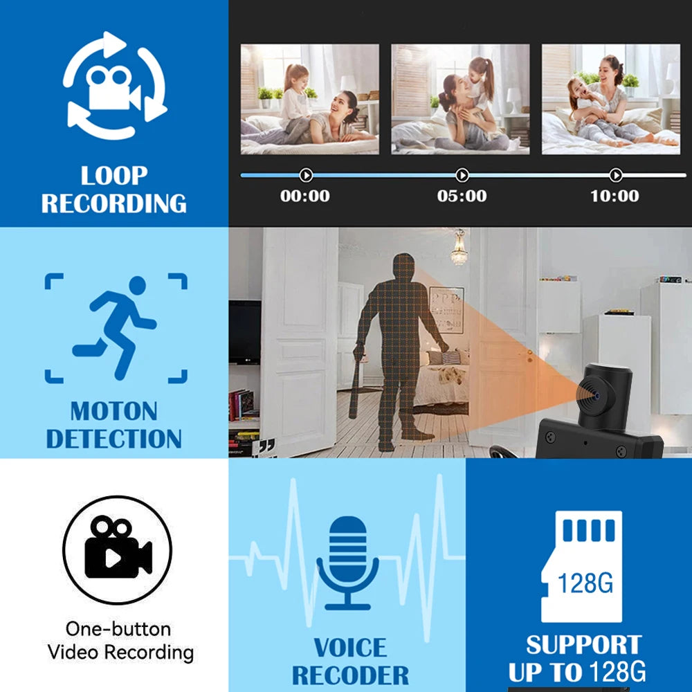 Mini Night Vision Small Wireless Body Camera