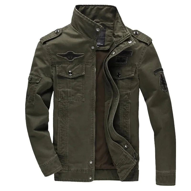 Men's Casual Cotton Military Jacket