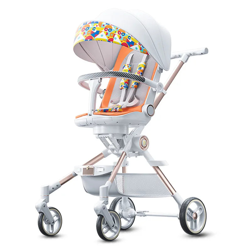 Four Wheels High View Baby Stroller