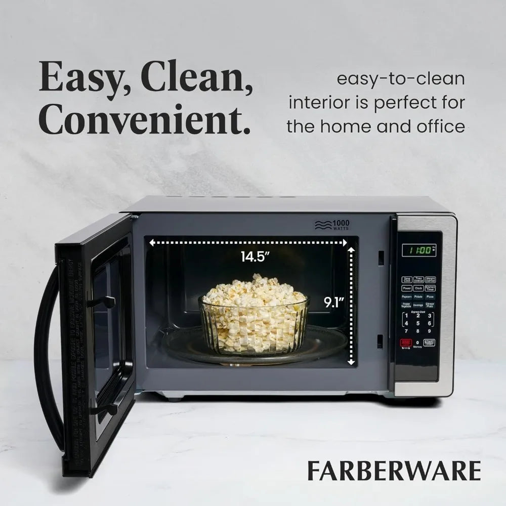 1000 Watts Countertop Microwave