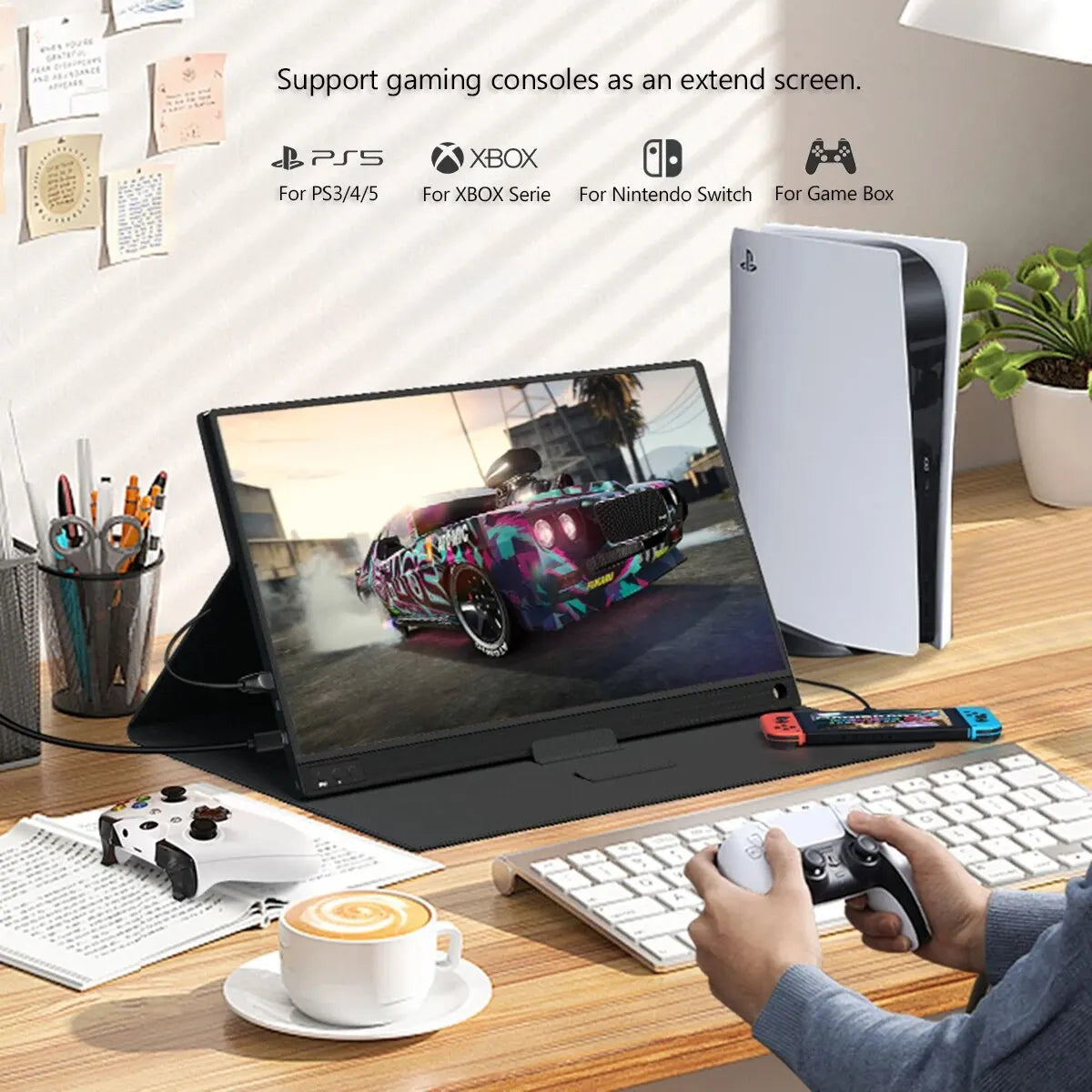 15.6 Inch 120Hz Portable LCD Gaming Travel Monitor