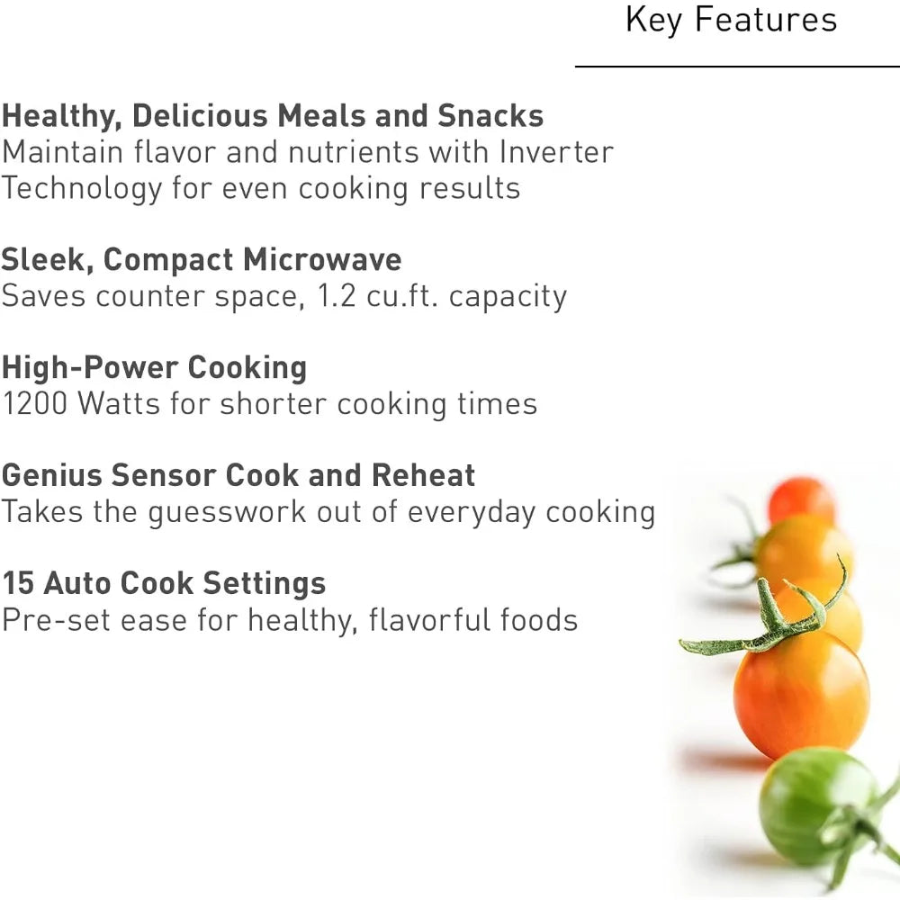 1200W, 1.2 cu.ft. One-Touch Microwave Oven