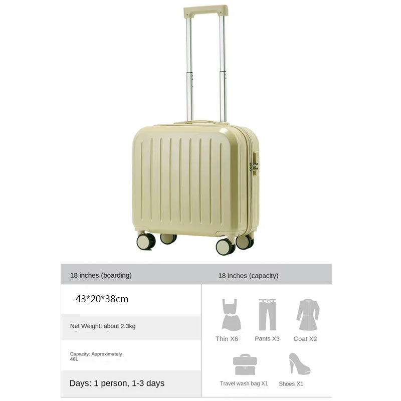 Multifunctional Travel Password Trolley Luggage
