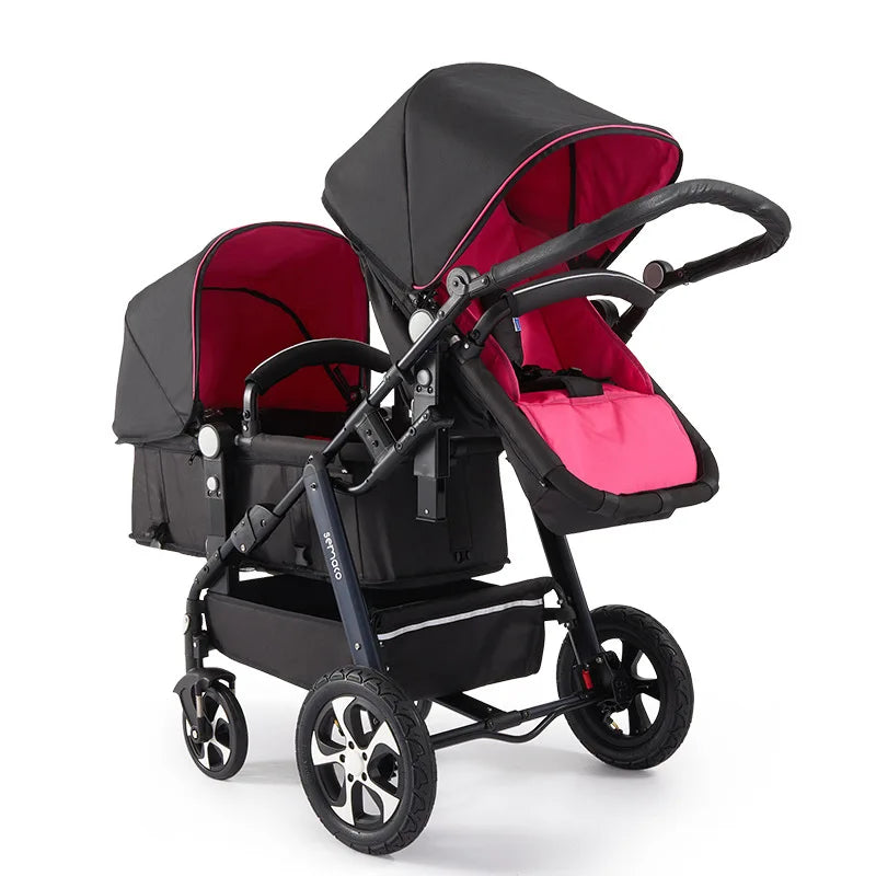 folding twin baby stroller