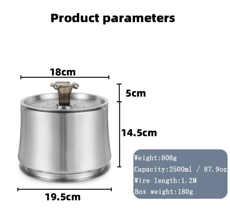 2.5L Automatic Cat Smart Water Fountain