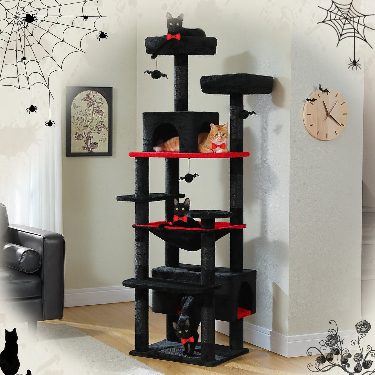 Large Cat Tree and Tower Toys