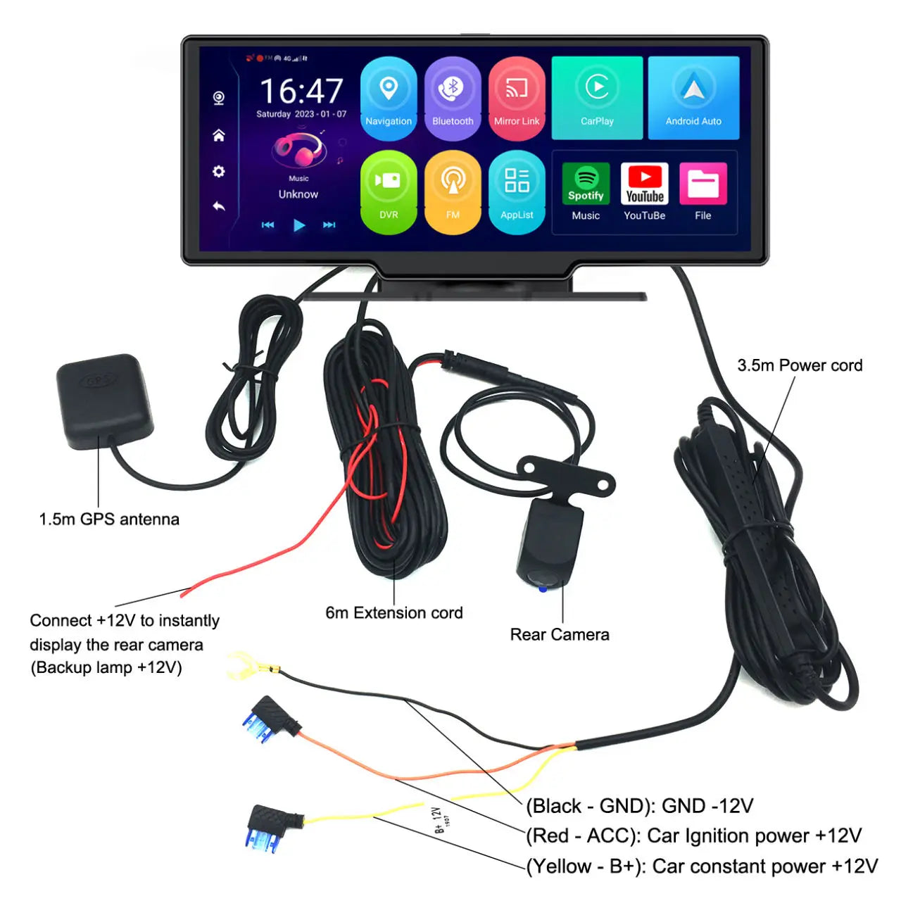 10.26 Inch Car DVR GPS Navigation