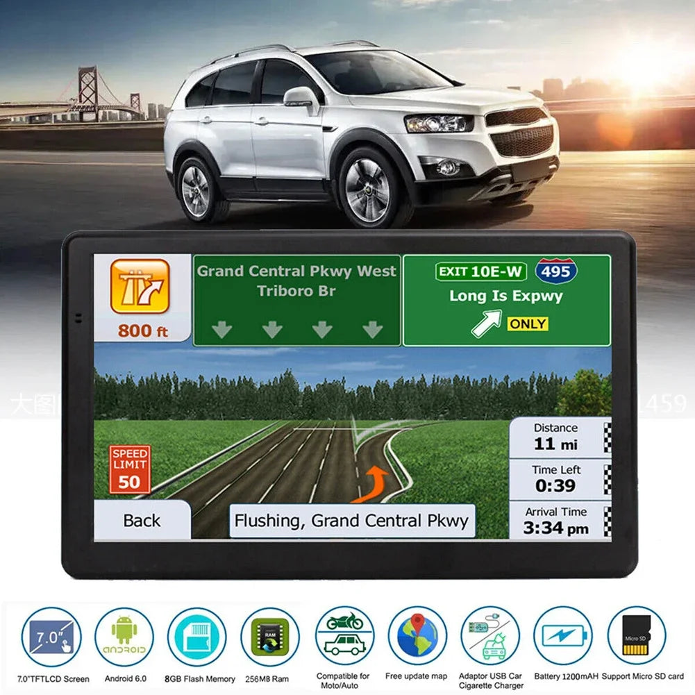 7 Inch HD Touch Screen Car GPS Navigation