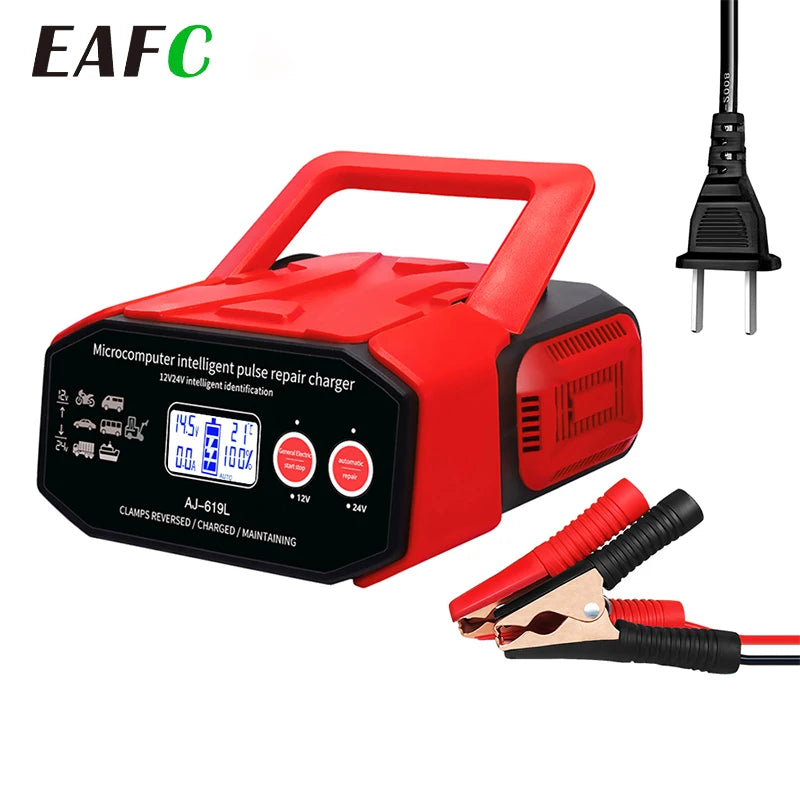 12V24V intelligent pulse Car Battery Charger