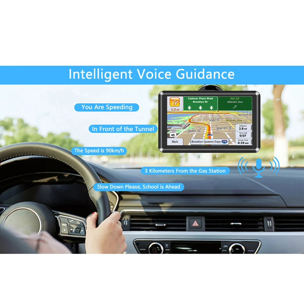 Car 5Inch HD Touch Screen GPS Navigator