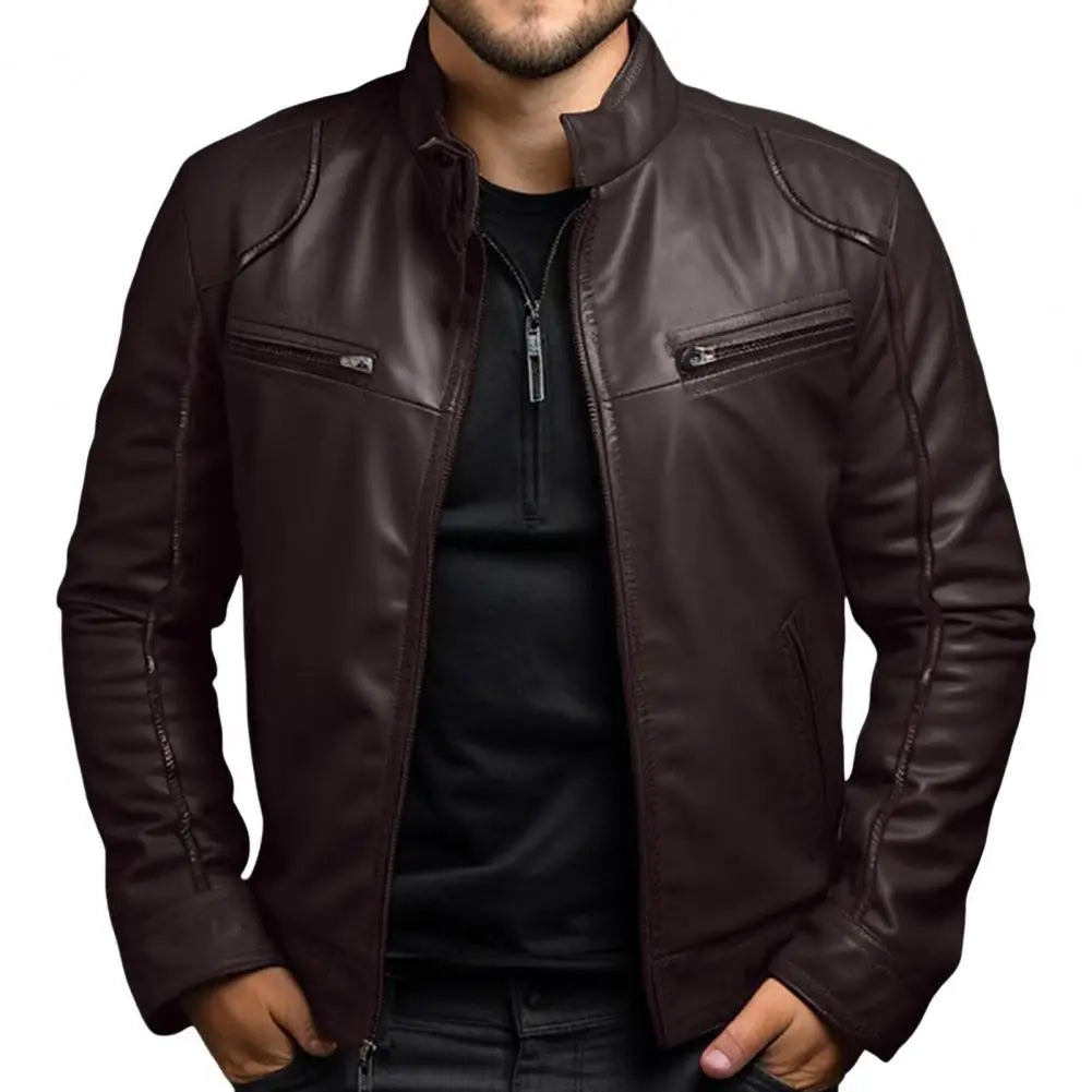 Men's Faux Leather Jacket