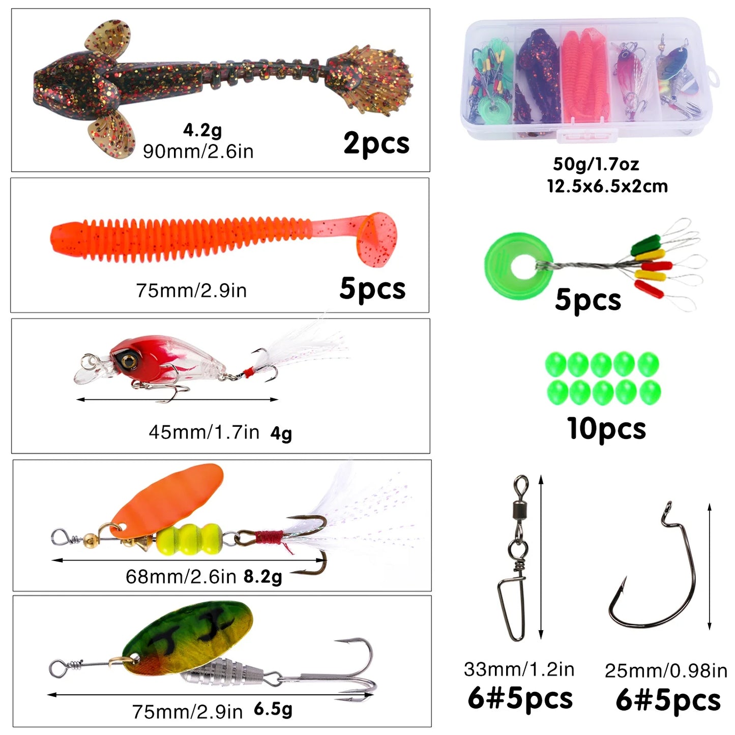 Casting Fishing Rod Combo Set