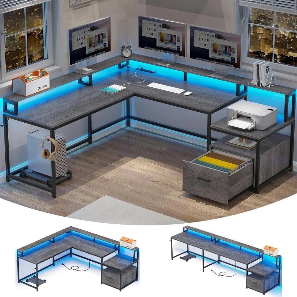 L Shaped Office Computer Desk