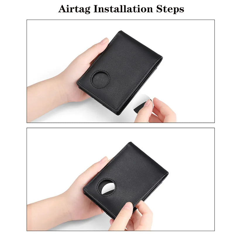 Geestock Airtag Wallet Men