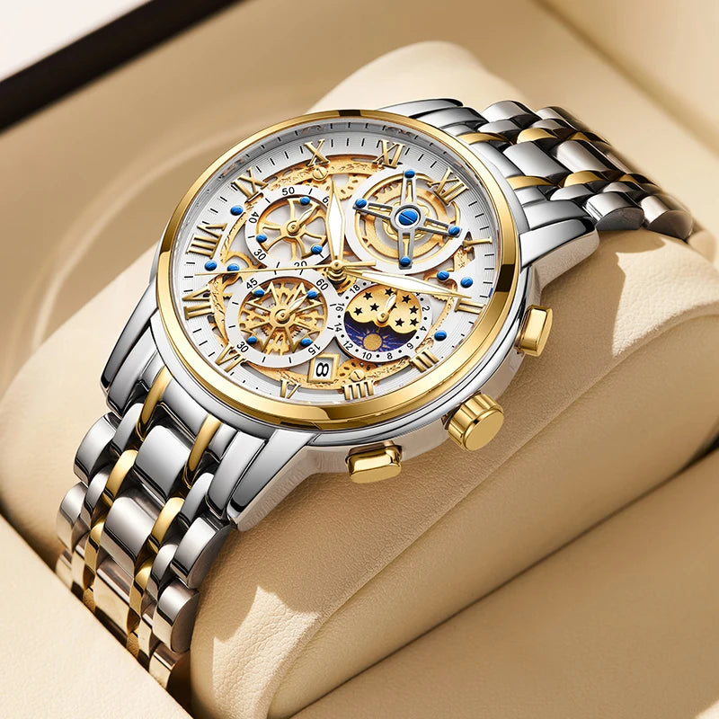 Gold Creative Steel Women's Bracelet Wrist Watches