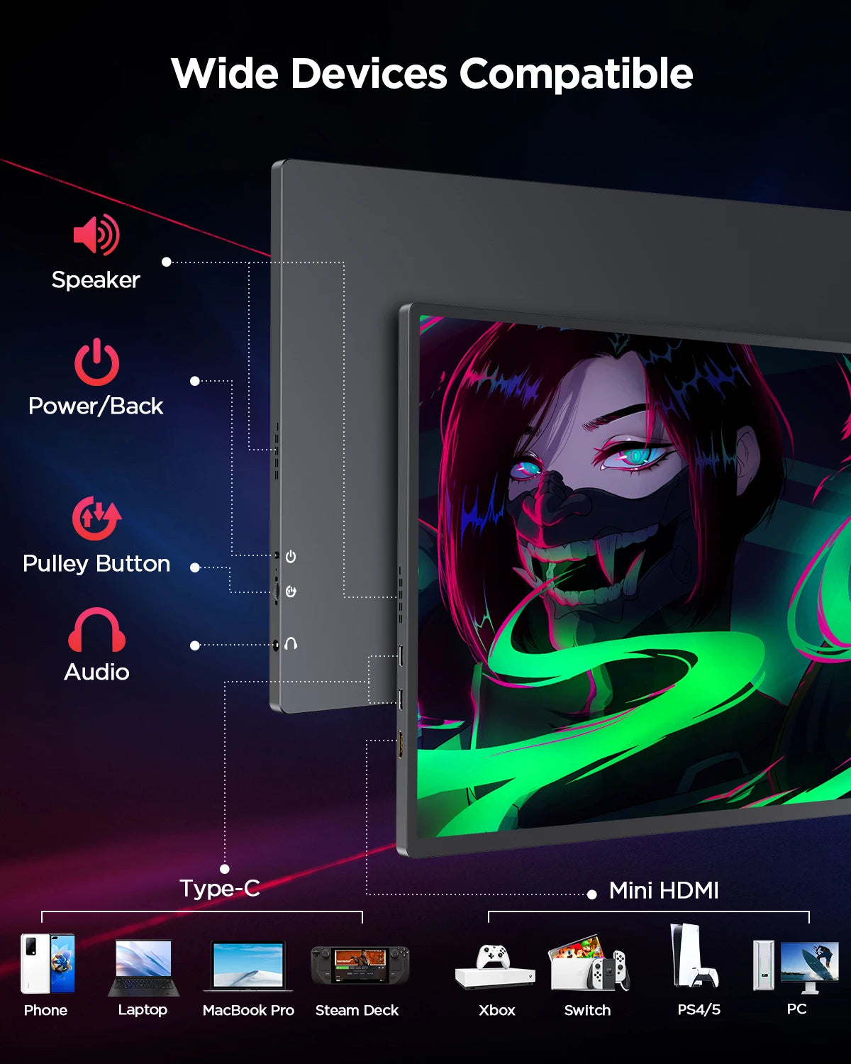 16" 2K Portable Monitor