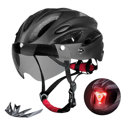 LED Tail Light Adult Cycling Helmet