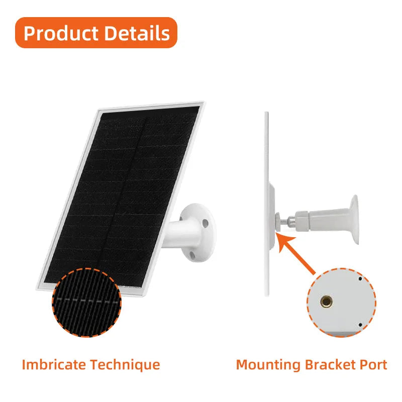 Waterproof 360° Rotation Solar Panel Camera