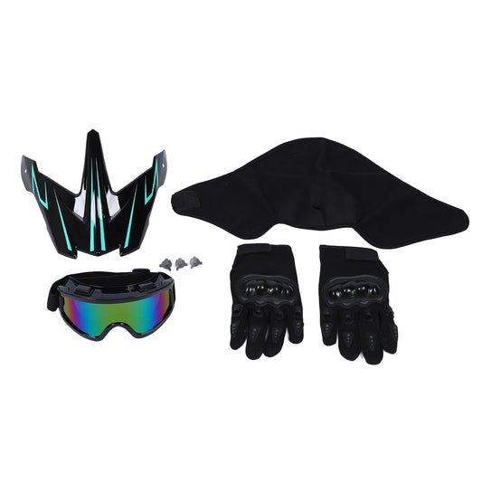 Full Face MTB Helmet with Goggles Gloves Face Cover