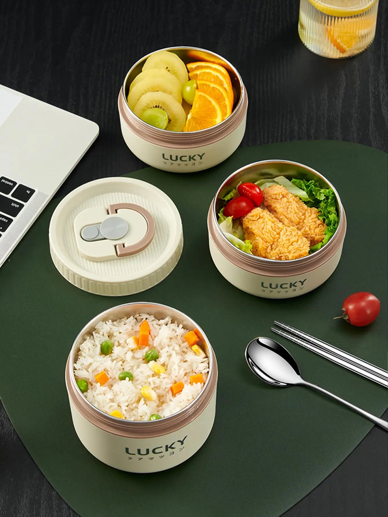 Portable Keep Warm Lunch Container With Insulated Bag
