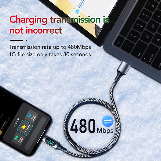 Ultra-Super Fast Charge Cable-6A 120W