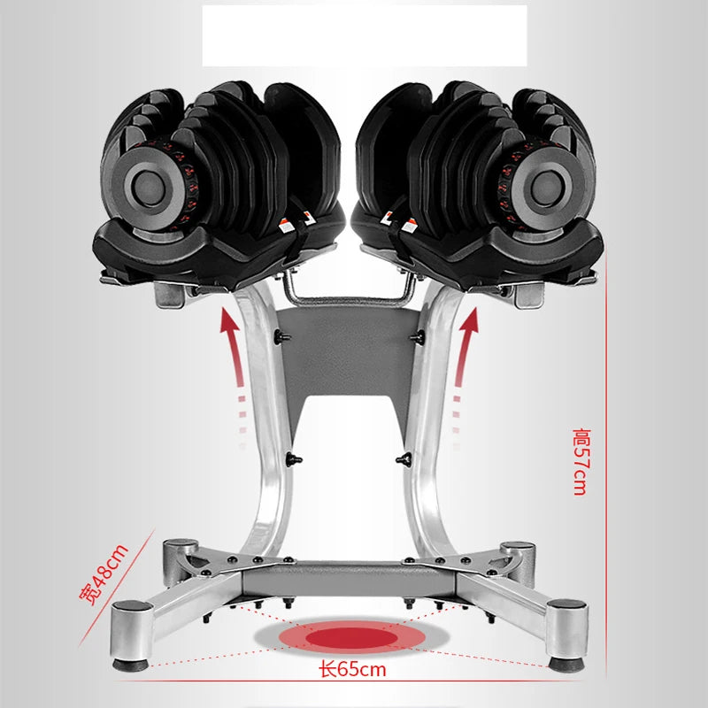 40kg*2=80kg+ Stand Dumbbell Set