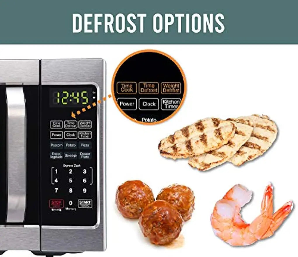 Microwave Oven With LED Lighting and Child Lock