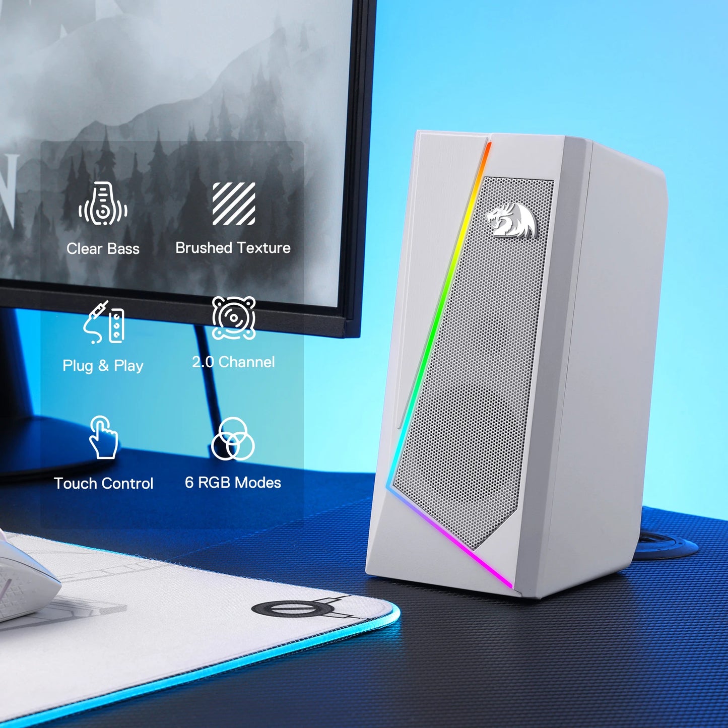 RGB Desktop Stereo Speaker