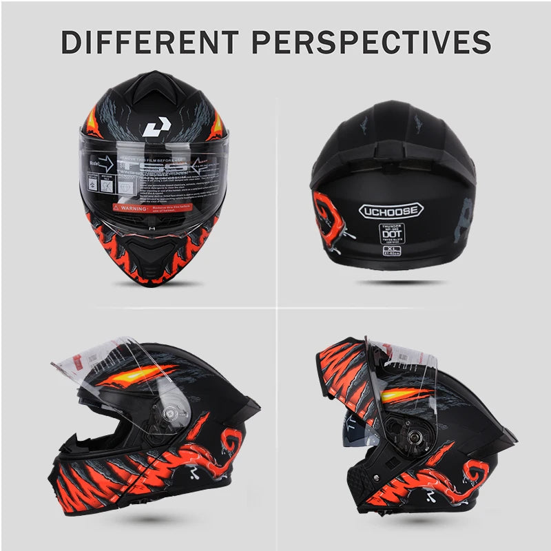 Four Seasons Motocross Racing Modular Helmet