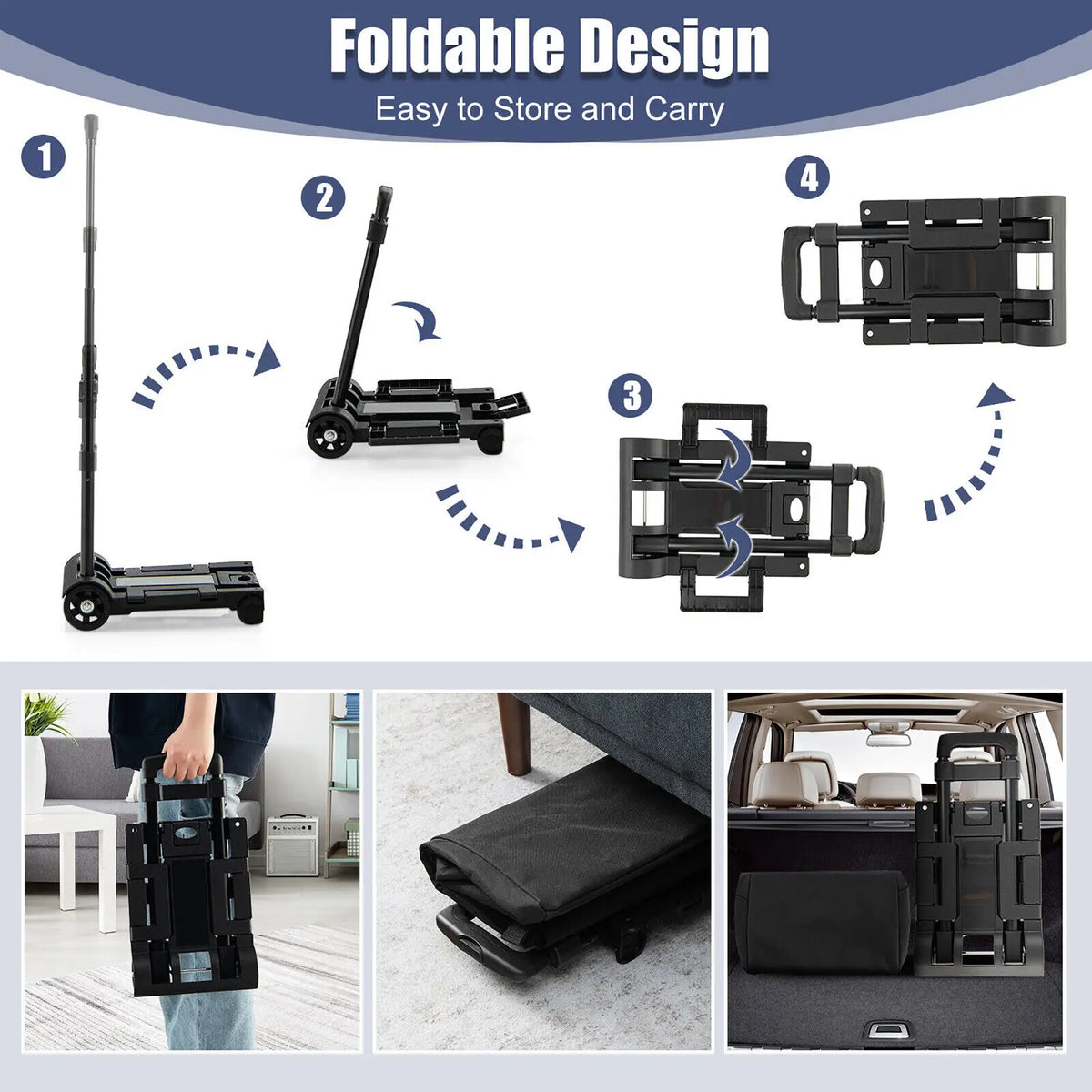 Folding Waterproof Shopping Cart