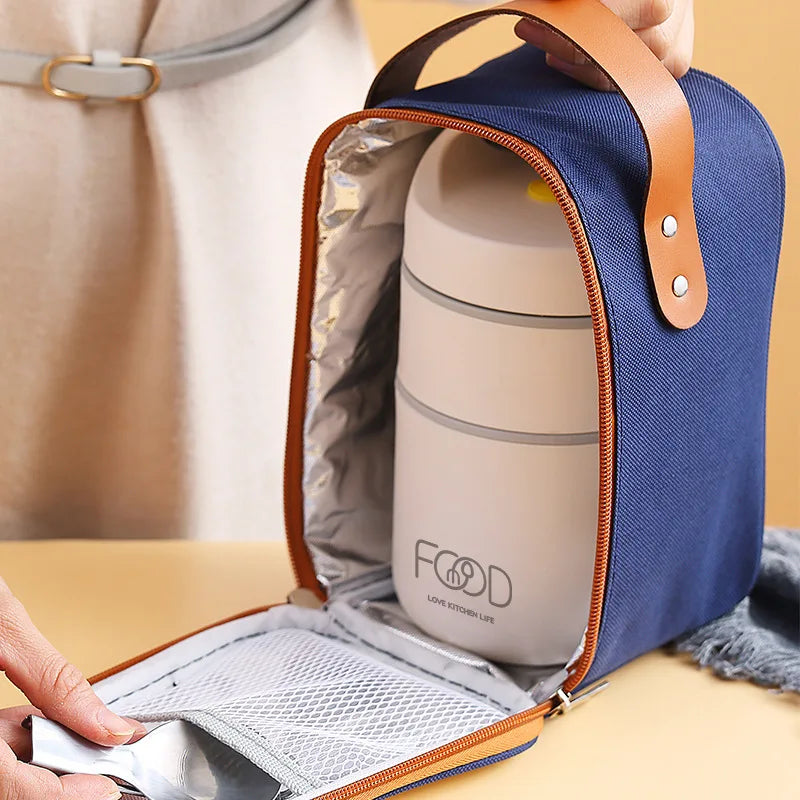 Stainless Steel Insulated Lunch Bag Food Warmer