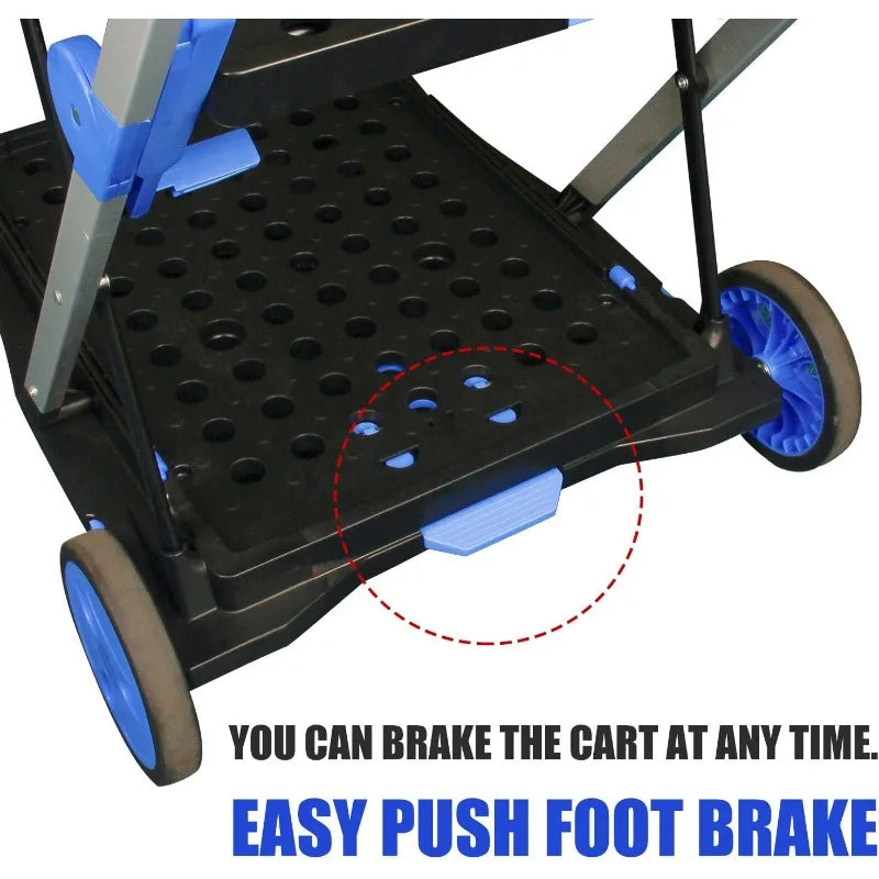 Two Tier Folding Shopping Cart