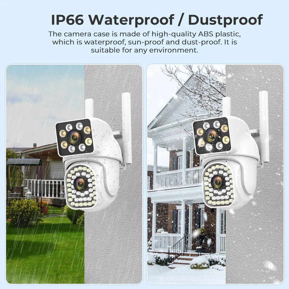 8MP HD PTZ WiFi 4K Dual Lens Screen Camera