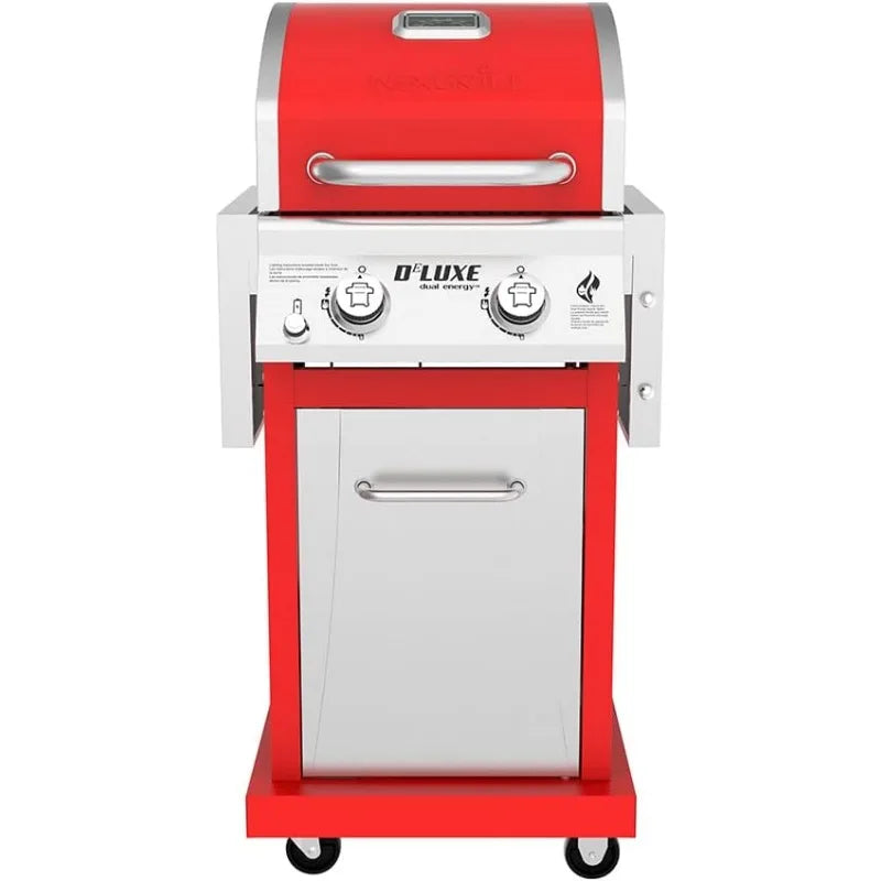 2-Burner Propane Barbecue Gas Grill with Warming Rack