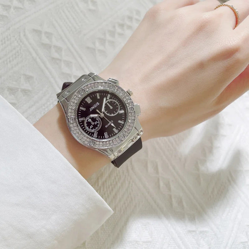 Women Luxurious Brand Casual Diamond Wristwatches